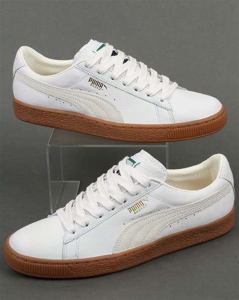 puma white sneakers with brown sole|affordable puma sneakers.